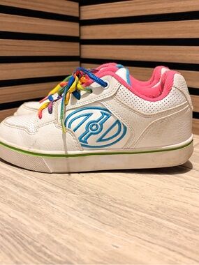 Heelys with Pink Lining and Rainbow Laces